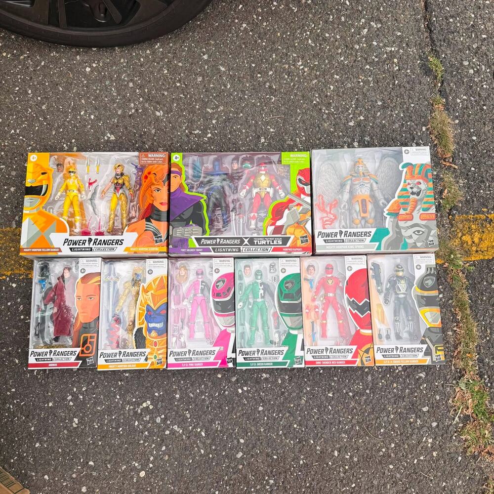 Power Rangers Lightning Collection Figure Lot: 9 Brand New Sealed Figures Set